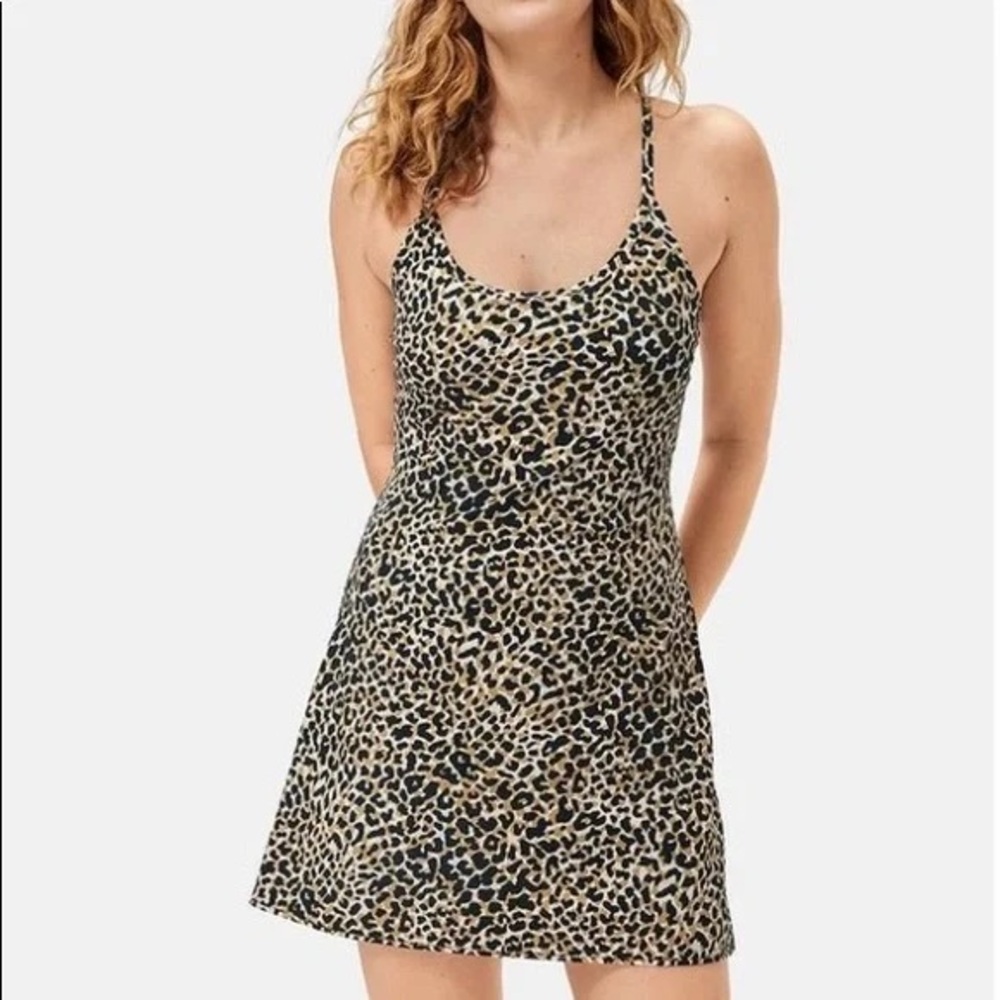 Outdoor Voices Leopard Print Mini Dress